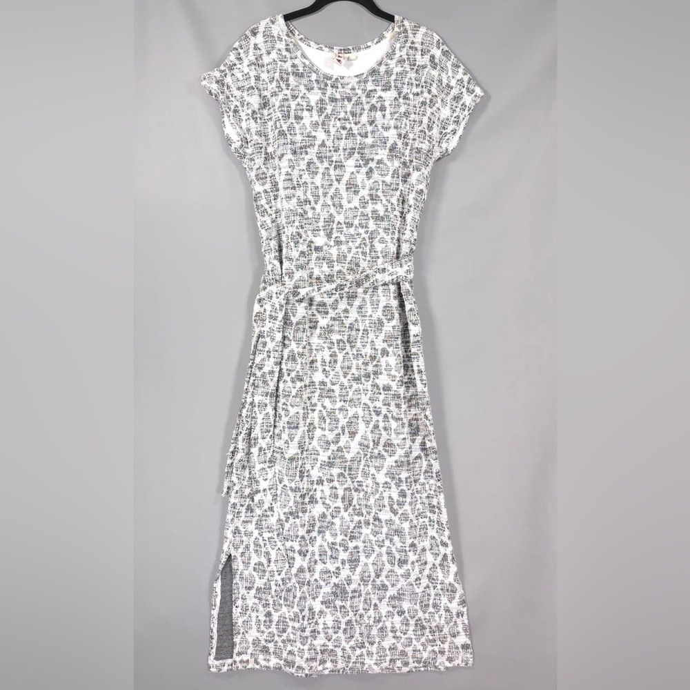 Anthropologie‎ Dolan Left Coast Taleen Boucle Textured Belted Midi Dress MEDIUM - Picture 3 of 16
